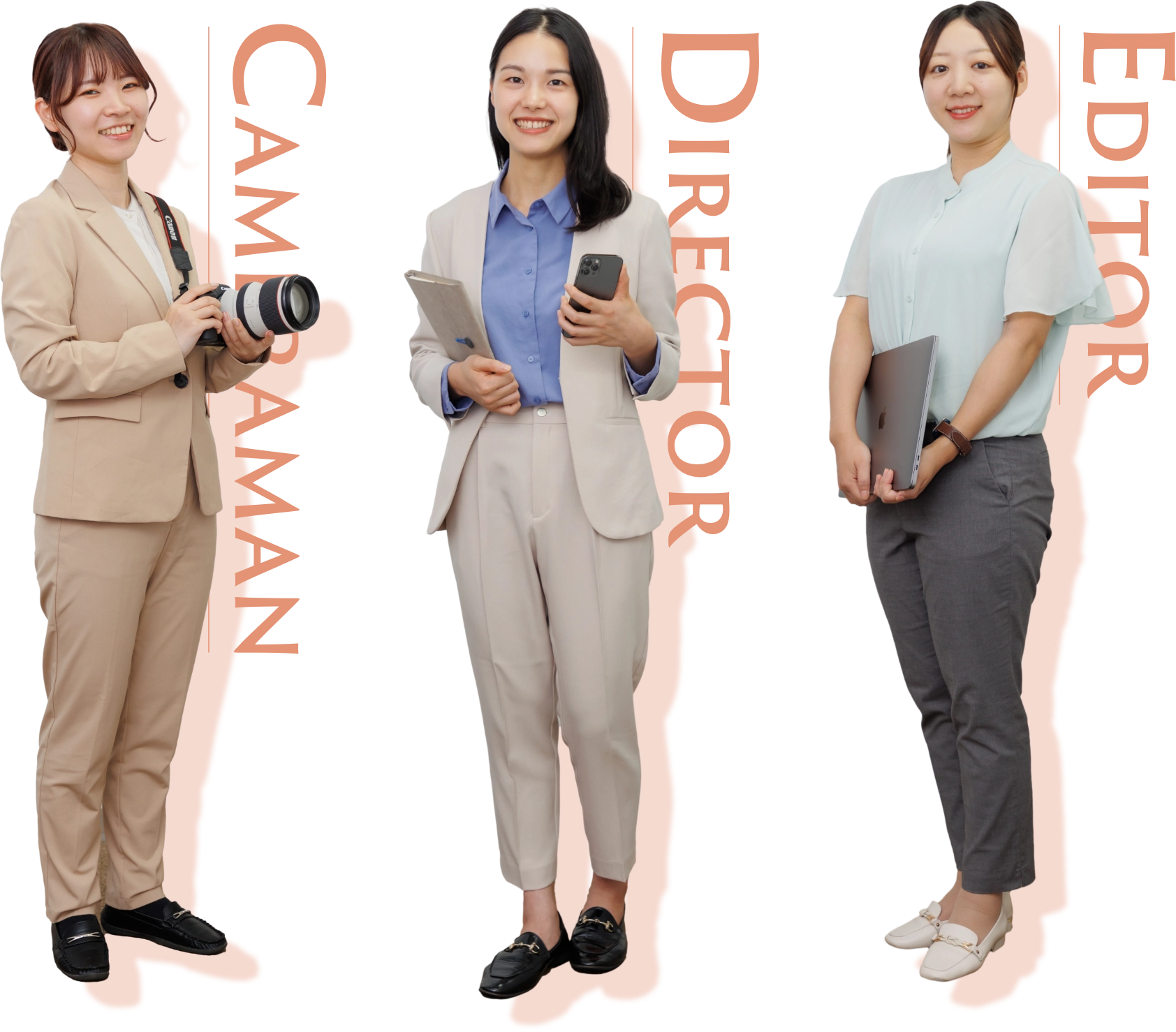 動画制作女性チーム