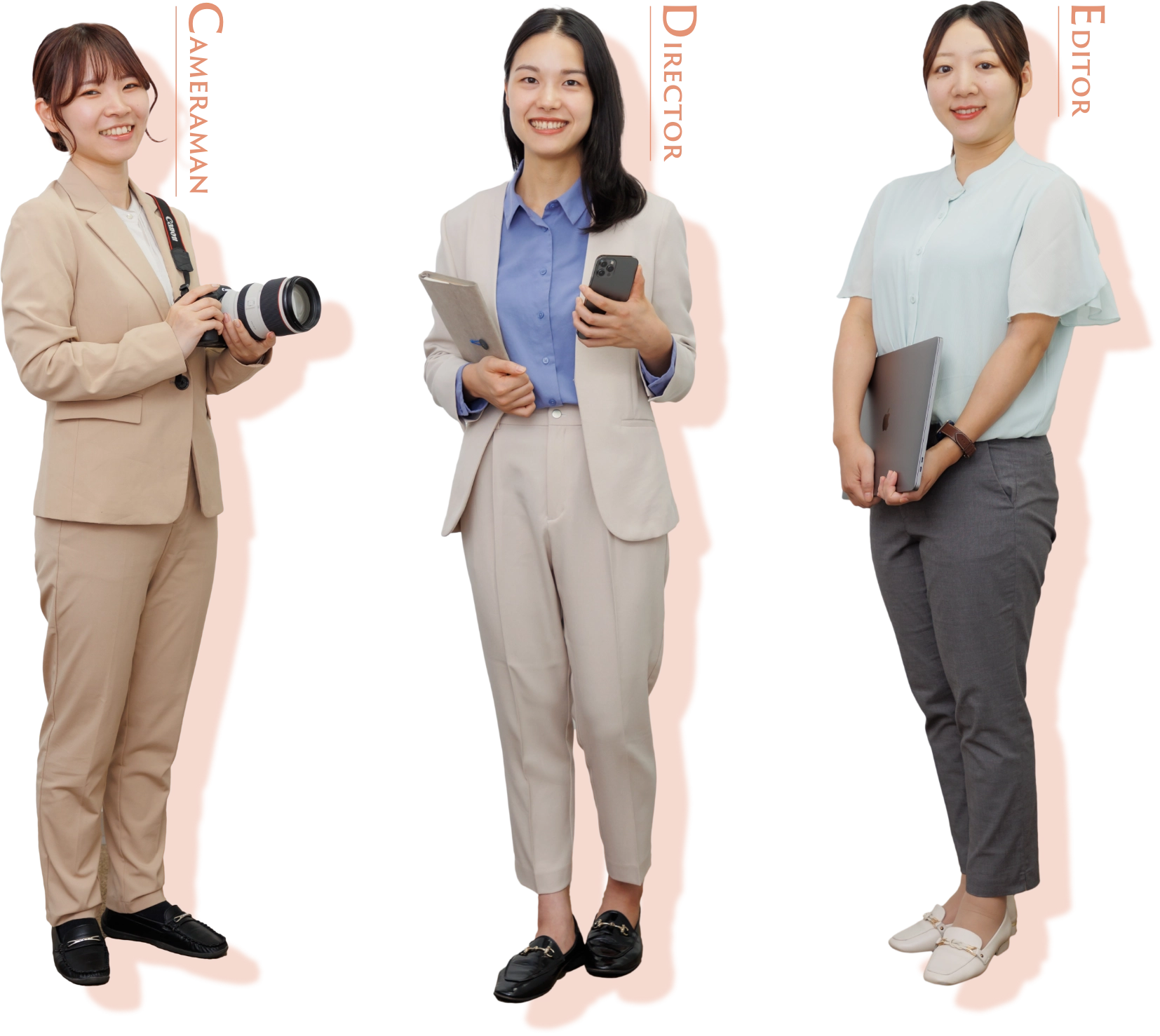 動画制作女性チーム